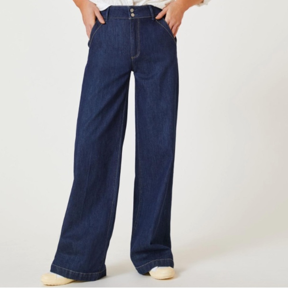 PAIGE Harper High-Rise Wide-Leg Jeans